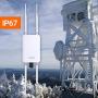 EnGenius Technologies ENH1350EXT Wi-Fi 5 AC1300 2x2 Dual-Band Outdoor Long Range Access Point Features IP67 Rated, MU-MIMO, PoE Injector Included, Beamforming, Fast Roaming (Mounting Kit Included)