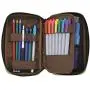 LIHIT LAB Pen Case, 7.9 x 2 x 4.7 inches, Blue (A-7551-108)