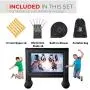 Outdoor Projector Screen – 14 ft Inflatable Family TV – Portable Giant Projector – Lightweight Garden Screen – Premium Outdoor Tent for Parties – Dual Projection – Build-in Air Blower