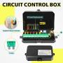 8 Gang Switch Panel, AKD Part Circuit Control Box Universal Switch Box Wiring Harness Touch Panel On Off Button for Truck Marine