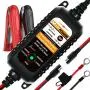 MOTOPOWER MP00205A 12V 800mA Automatic Battery Charger, Battery Maintainer, Trickle Charger, and Battery Desulfator with Timer Protection MOTOPOWER MP00205A 12V 800mA Automatic Battery Charger, Battery Maintainer, Trickle Charger, and Battery Desulfator with Timer Protection
