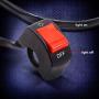 Ourbest Handlebar Switch 12V On Off Toggle Switch for Bicycle Motorcycle Tuning Part for U5 U7 U2 LED Headlight fits for Scooter Electrombile-2Pcs