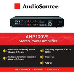 AudioSource Analog Amplifier, Stereo Power A Amplifier AMP100VS for Home Sound Systems