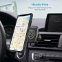 Magnetic Phone Car Mount, WixGear Universal Twist-Lock Air Vent Magnetic Car Phone Mount Holder, Phone Holder for Car Compatible with Cell Phones with Swift-Snap