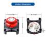 Audew Battery Disconnect Switch, 12V - 48V Compatible Battery Power Cut Master - Waterproof Switch Disconnect Isolator for Car RV Boat Truck ATV Vehicles (On/Off)