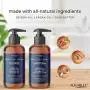 Aquableu Raw Apple Cider Vinegar Shampoo and Conditioner Set - Clarifying - Anti Frizz & Dandruff - Promotes Hair Growth - No Sulfate or Parabens - Safe for Color Treated Hair - Men & Woman 16oz