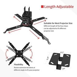 VANKYO Universal LED HD Projector Ceiling Mount Wall Bracket Holder for Different Size Projector