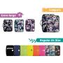 Lazyaunti Zipper Portfolio Organizer A4 Note Pouch-Waterproof Document Bags/Zipper Binder/Paper Case for 12.5'' Mac,Tablet,Pens,washi Tape,Journals,Sketch Books(Navy Blue)