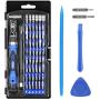 Syntus Precision Screwdriver Set, 63 in 1 with 57 Bits Screwdriver Kit, Magnetic Driver Electronics Repair Tool Kit for iPhone, Tablet, Macbook, Xbox, Cellphone, PC, Game Console, Blue