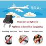 Inovat 8 PCS American USA to European Outlet Plug Adapter