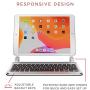 Brydge 10.2 Wireless 644216684366 Compatible with iPad (7th Gen, 2019 & 8th Gen, 2020), Backlit Keys, Long Battery Life