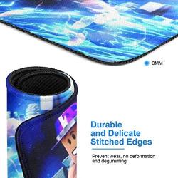 Computer Mouse Pad with Non-Slip Ro-blox,Premium-Textured and Waterproof Mousepad with Stitched Edges, Mouse Pads for Computers, Laptop, Gaming, Office & Home,3mm(8.3 x 10.3 in)