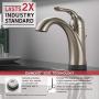 Delta Faucet Lahara Single Hole Bathroom Faucet Brushed Nickel, Touchless Bathroom Faucet, Diamond Seal Technology, Drain Assembly, Stainless 538T-SS-DST, 5.50 x 2.44 x 5.50 inches