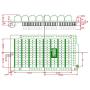 Electronics-Salon Screw Terminal Block Breakout Module, for Arduino MEGA-2560 R3.