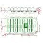 Electronics-Salon Screw Terminal Block Breakout Module, for Arduino MEGA-2560 R3.