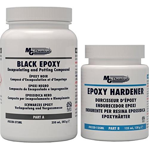 MG Chemicals - 832B-375ML Black Epoxy Encapsulating and Potting Compound, 12 oz Liquid Kit
