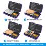 Brifit Digital Pocket Scale, 200g/ 0.01g Mini Scale, Portable Food Scale, Electronic Smart Scale, Jewelry Scale with Backlight LCD, 6 Units, Tare Function, Stainless Steel, Battery Included, Purple