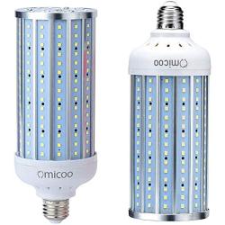2 Pack 50W LED Corn Light Bulb, 500W Equivalent and 5000 high Lumen led Bulb 240 LED Beads Super Bright Daylight White E26/A19 Base ( 2 Pack）