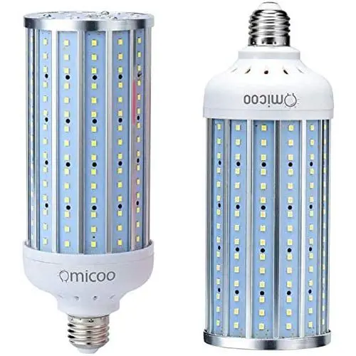 2 Pack 50W LED Corn Light Bulb, 500W Equivalent and 5000 high Lumen led Bulb 240 LED Beads Super Bright Daylight White E26/A19 Base ( 2 Pack）