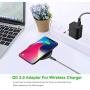 [4-Pack] Fast Charge 3.0 USB Wall Charger, Besgoods 18W USB Charger Adapter Fast Charging Block Compatible with Wireless Charger, Samsung Galaxy S9 S8/Note 8 9, iPhone, iPad, HTC 10 and More