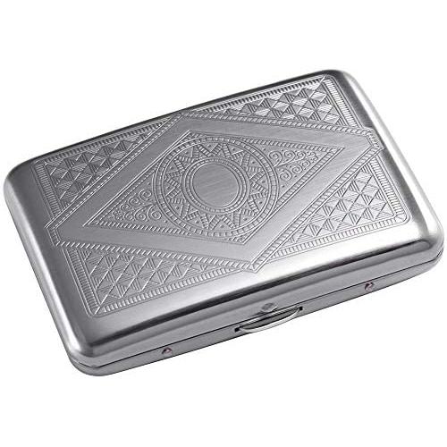 RFID Blocking Credit Card Holder/Protector - Best Metal/Stainless Steel Travel Wallet/Case for Men & Women