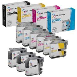 LD Products Compatible Ink Cartridge Replacement for Brother LC103 High Yield (3 Black, 2 Cyan, 2 Magenta, 2 Yellow, 9-Pack)