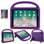 iPad 9.7 2018 / 2017 / Air 1/2 / Pro 9.7 Case for Kids - SUPLIK Durable Shockproof Protective Handle Bumper Stand Cover with Screen Protector for iPad 9.7 inch 5th/6th Generation, Purple