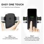 iOttie Easy One Touch Wireless Qi Fast Charge Car Mount Kit, Fast Charge: Samsung Galaxy S10 S9 Plus S8 S7 Edge Note 8 5, Standard Charge: IPhone X 8 Plus & Qi Enabled Devices, + Dual Car Charger