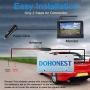 DoHonest Wireless Backup Camera and 4.3 Monitor Kit, HD Color, Suitable for Cars,SUVs,Minivans,UTVs IP69 Waterproof Rear/Front View Camera - P7