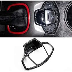 HIGH FLYING for Jeep Compass 2017 2018 2019 2020 Interior Car Accessories Electronic Handbrake Cover Trim ABS Carbon Fiber Style
