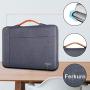 Ferkurn Chromebook Sleeve 11 11.6 Inch Laptop Case Waterproof with Handle Protective Bag Compatible with MacBook Air 11.6, Stream 11.6, MacBook Pro 13, Mac 12 Retina, Surface Pro X/7/6/5/4/3, Gray
