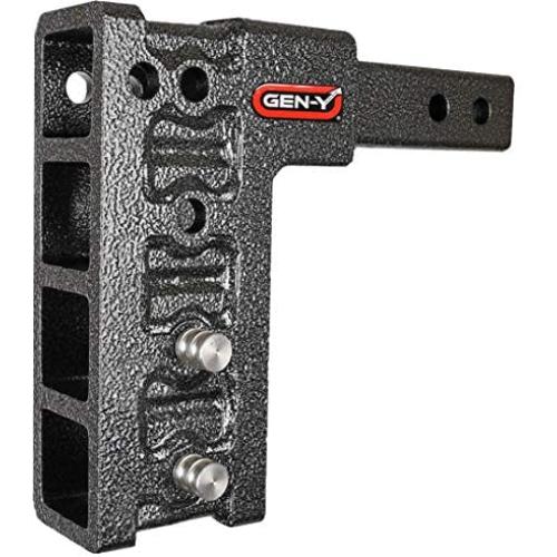 GEN-Y Hitch Mega-Duty Dual Receiver Hitch: Raise or Drop up to 7.5” – 10,000 Pounds Capacity, 1500 Pounds Tongue Weight, GH-304