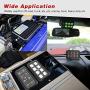 8 Gang Switch Panel Kit, Auto Power Plus Circuit Control Box Electronic Relay System Universal ON/Off Touch Switch Box with Harness and Label Stickers for Truck ATV UTV Boat Marine