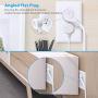 Power Strip with USB, TROND Flat Plug Outlet Extender with 3 USB Ports and 3 Widely Spaced Outlets, Wall Mountable, 4.5ft Extension Cord, for Nightstand Office Hotel Cruise Ship, White