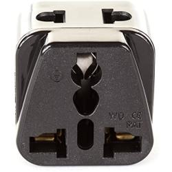 OREI 2 in 1 USA to UK/Hong Kong Adapter Plug (Type G) - 2 Pack, Black