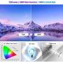 Full HD Movie Projector 1920x1080,Video LCD 7200 Lumen LED Gaming Projector with 40% Zoom HDMI USB AV Audio for Indoor Outdoor Theater Cinema Android Smart Phone PS5 Blu-ray DVD Player Wii Laptop