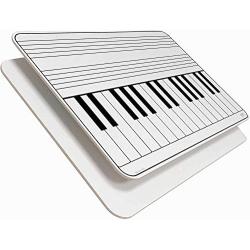 11'' x 17'' x 1/8'' Music Lapboards, Highest Quality, No Ghosting and Made in The USA - Only by OptiMA Dry Erase Products (11'' x 17'', Piano Keyboard)