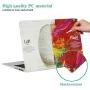 YMIX  Plastic Cover Snap on Hard Protective Case for MacBook Pro 13'' with CD-ROM (A1278) , #Left and Right Brain