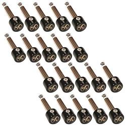20 Pieces Solder-Free Solderless 1/4'' Connectors for Kurrent Electric Guitar Effects Patch Cables