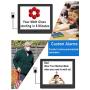 Digital Alarm Clock Wall Calendar, 16 Activities Reminders, 8'' Large Screen Display, AM/PM Function, for Impaired Vision Aged Seniors Dementia Desk Wall Mounted