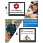Digital Alarm Clock Wall Calendar, 16 Activities Reminders, 8'' Large Screen Display, AM/PM Function, for Impaired Vision Aged Seniors Dementia Desk Wall Mounted