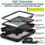 SEYMAC Stock Case for Amazon Fire HD 8/8Plus (10th Generation 2020 ), Shock-Proof Case with [360 Degree Rotating Stand] Hand Strap[Pen Holder][Screen Protector] for Fire HD 8/8 Plus 10th 2020 (Black)