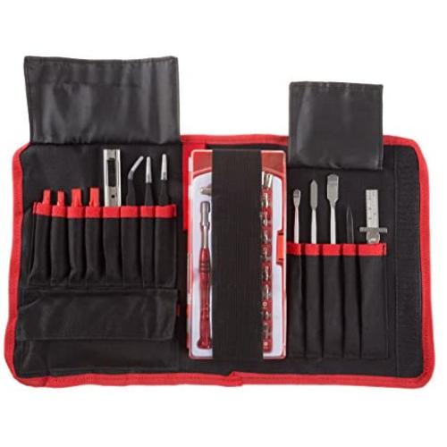Stalwart - 75-ST6062 Electronic Repair Tech Tool Kit- 70 Piece Set with Precision Screwdriver, Bits, Tweezers and More For Repairing Cell Phone/Tablet/Laptop By