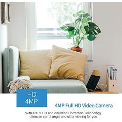 INQMEGA FHD 4MP WiFi Home IP Camera, Indoor Pan/Tilt 2.4Ghz Wireless Security Camera,Nanny cam with Auto Tracking, Cloud Service, Night Vision, Two Way Audio for Baby/Elder/Pet