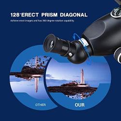 ESSLNB Telescopes for Adults Astronomy Beginners Kids 400X80mm with 10X Smartphone Adapter Adjustable Tripod Case and Moon Filter Erect-Image Diagonal Prism