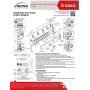 Visionis FPC-5192 600lbs Indoor Electromagnetic Lock with 600 lbs L and Z Bracket for Inswinging Door