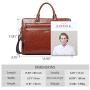 BOSTANTEN Leather Briefcase Shoulder 15.6 ''Laptop Business Vintage Slim Messenger Bags for Men & Women Brown