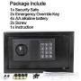 Homeyuer Security Safe Box 0.38 Cubic Feet with Induction Light,Electronic Digital Security Safe With Steel Construction,for BusinessGun Passport,Jewelry and Cash, Suitable Use in Homes,Hotels,Dormitories and Offices