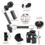 TOAZOE 11'' Adjustable Robust Articulating Friction Magic Arm Clamp Holder Mounts Kit for DSLR/Mirrorless/Action Camera/Camcorder/LCD Monitor Video Vlog Rig w/Smartphone/iPhone/GoPro/Arlo etc