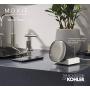 KOHLER Moxie Bluetooth Showerhead, Shower Speaker, Waterproof Speaker, Shower Radio, Rechargeable Speaker, Portable Speaker, 2.5 GPM, K-28238-NKE-BN, Vibrant Brushed Nickel
